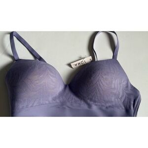 NWT Soma Enbliss Wireless Bra With Lace Size 36B Lilac Cloud Soft